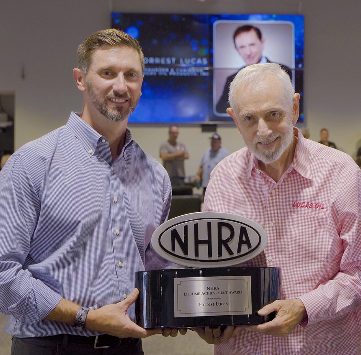 Lucas Oil Founder Forrest Lucas Honored with NHRA Lifetime Achievement Award