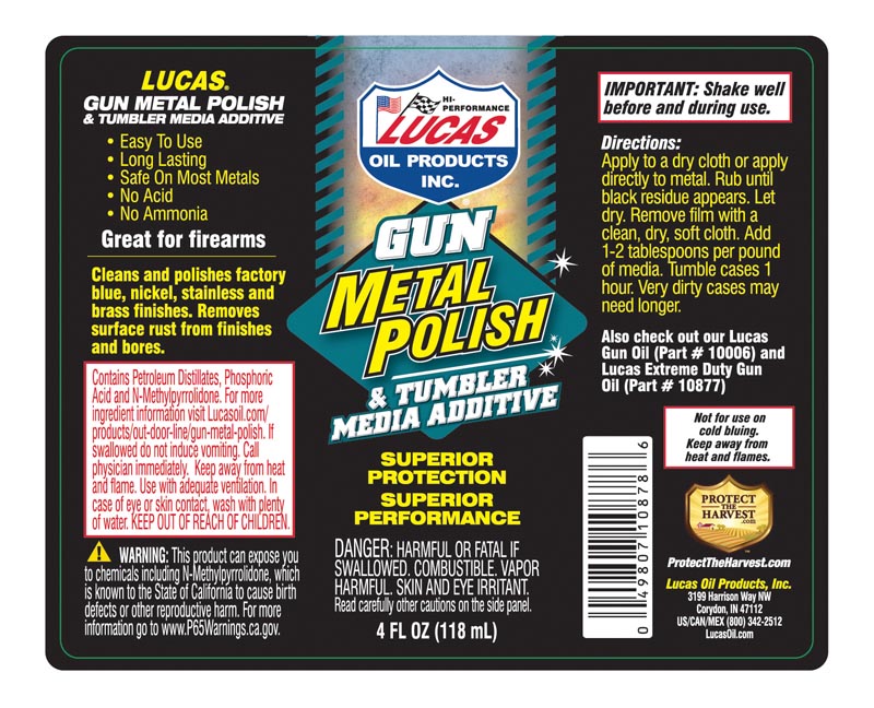 Gun Metal Polish - 4oz (Label)