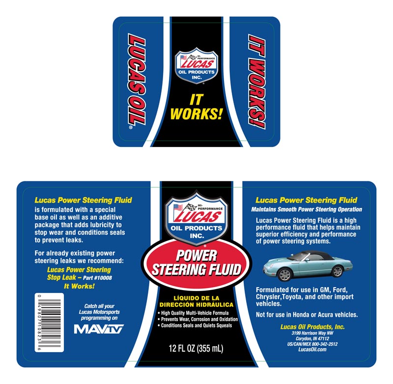 Power Steering Fluid - 12oz (Label)