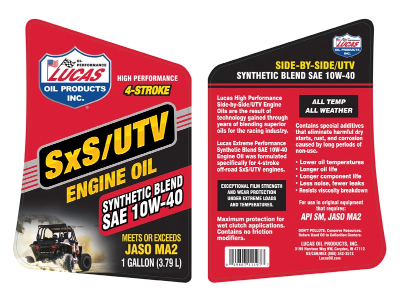 SxS Syn 10W-40 - Gallon (Label)