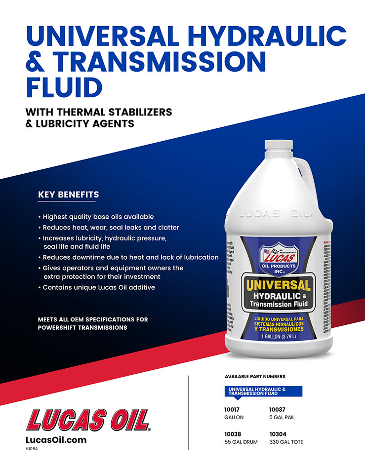 Universal Hydraulic and Transmission Fluid flyer